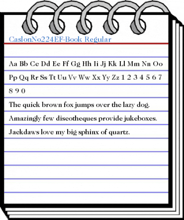 CaslonNo224EF-Book Regular Font