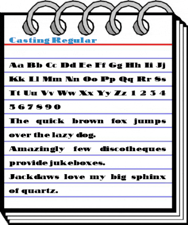 Casting Regular Font