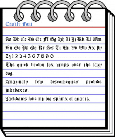 Castle Font Font