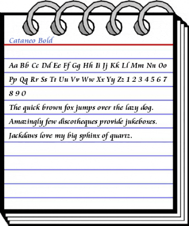 Cataneo Bold Font