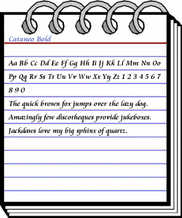 Cataneo Bold Font