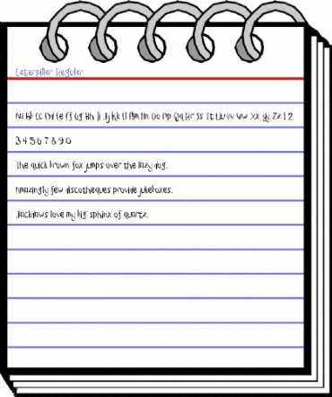 Caterpillar Regular Font