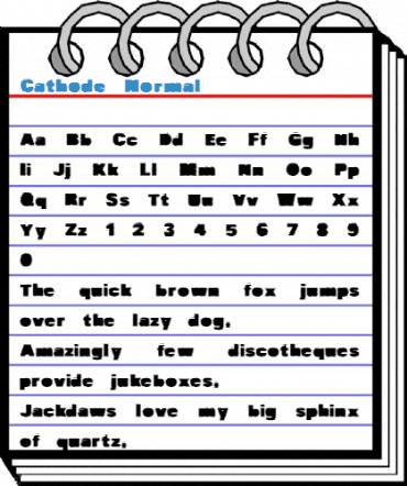 Cathode Normal Font