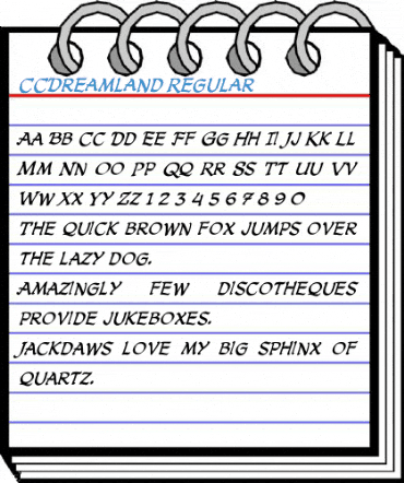 CCDreamland Regular Font
