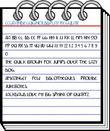 CCGrandeGuignolDisplay Regular Font