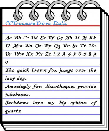 CCTreasureTrove Italic Font