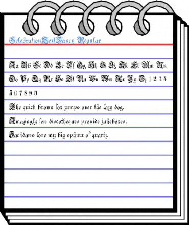 CelebrationTextFancy Regular Font