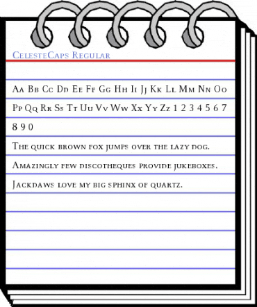 CelesteCaps Regular Font