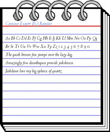 Centaur Expert BQ Regular Font