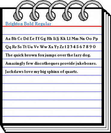 Brighton Bold Regular Font