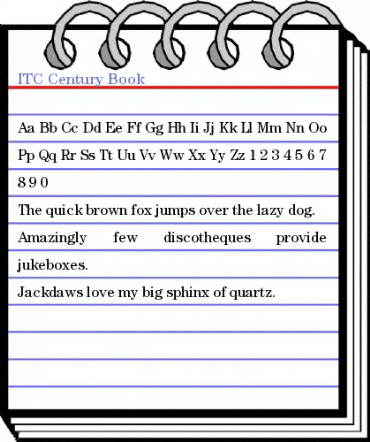 ITC Century Book Font