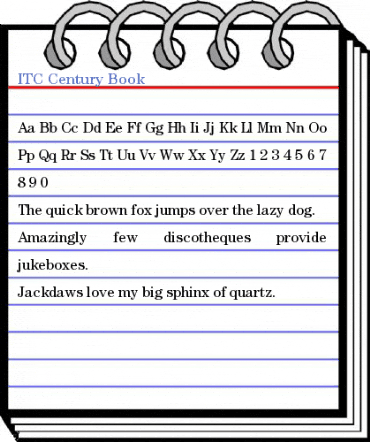 ITC Century Book Font