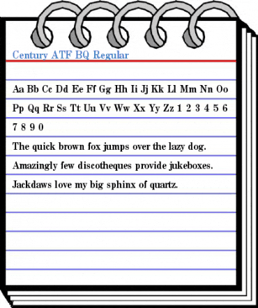 Century ATF BQ Regular Font