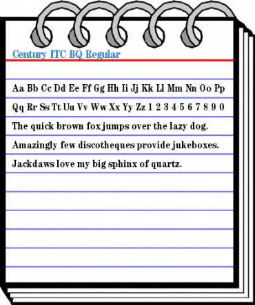Century ITC BQ Regular Font