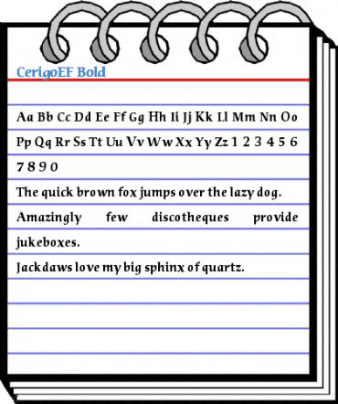 CerigoEF Bold Font