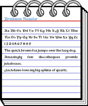 Brinkman Regular Font