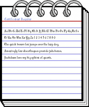 Certificatext Regular Font