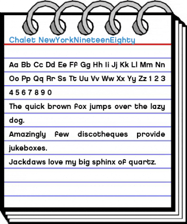 Chalet NewYorkNineteenEighty Font