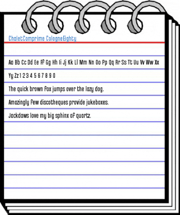 ChaletComprime CologneEighty Font