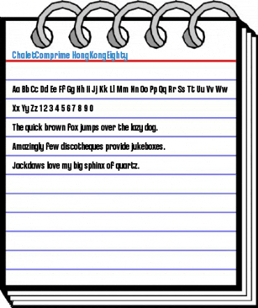 ChaletComprime HongKongEighty Font