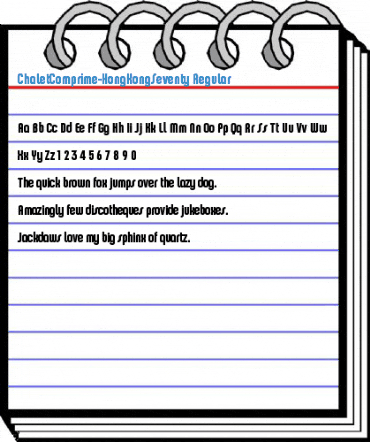 ChaletComprime-HongKongSeventy Regular Font