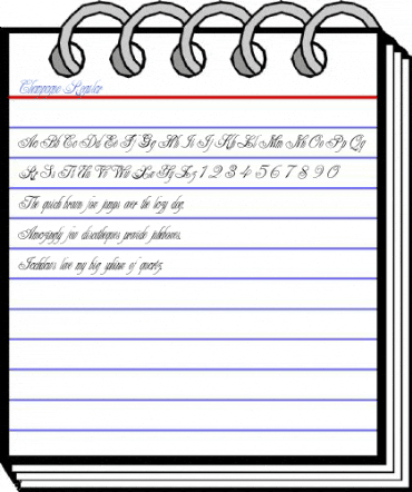 Champagne Regular Font