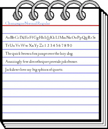 ChampagneNormal Regular Font