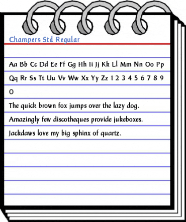 Champers Std Regular Font