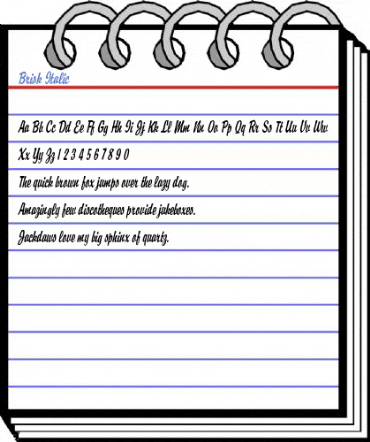 Brisk Italic Font