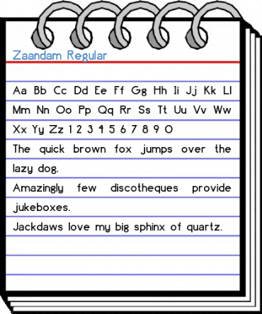 Zaandam Regular Font