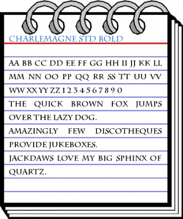 Charlemagne Std Bold Font