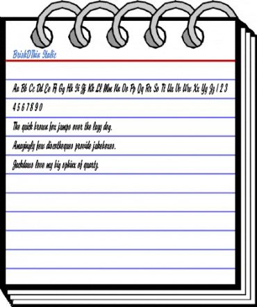 BriskDThin Italic Font