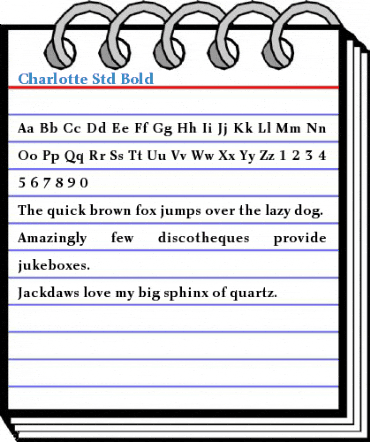 Charlotte Std Bold Font