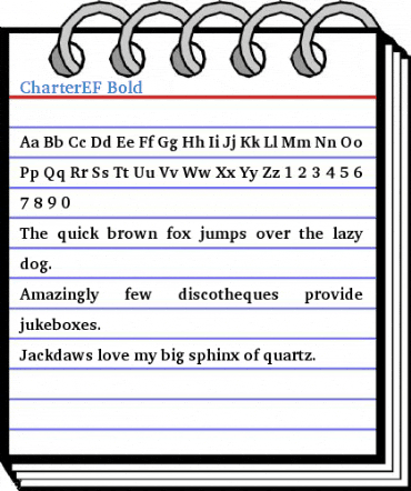 CharterEF Bold Font
