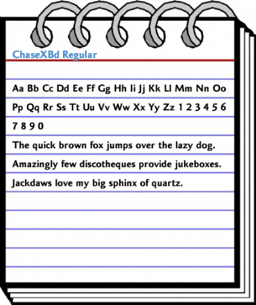 ChaseXBd Regular Font