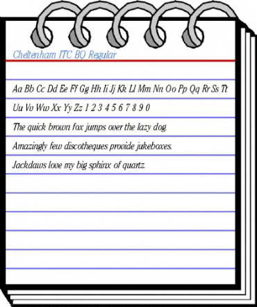 Cheltenham ITC BQ Regular Font