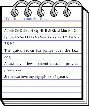 ITC Cheltenham Std Book Font