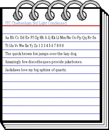 ITC Cheltenham Std Light Condensed Font