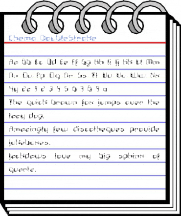 Chemo DoubleStroke Font