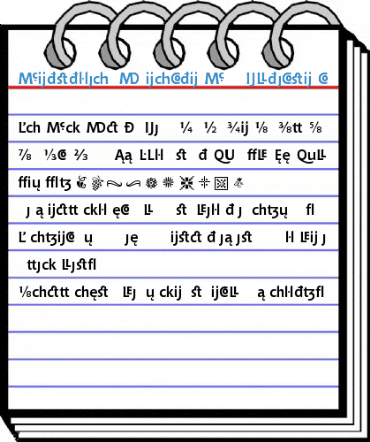 Bitstream Chianti Bold Extension Font