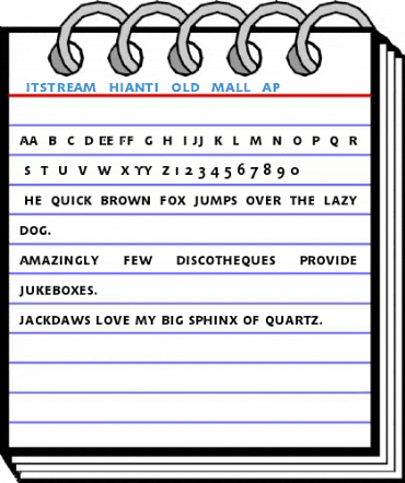 Bitstream Chianti Bold Small Cap Font