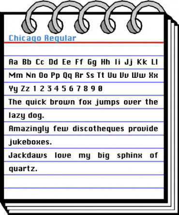 Chicago Regular Font