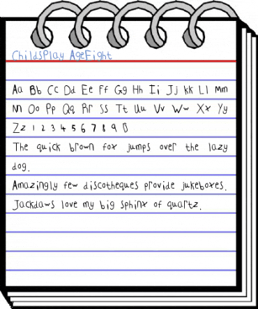ChildsPlay AgeEight Font