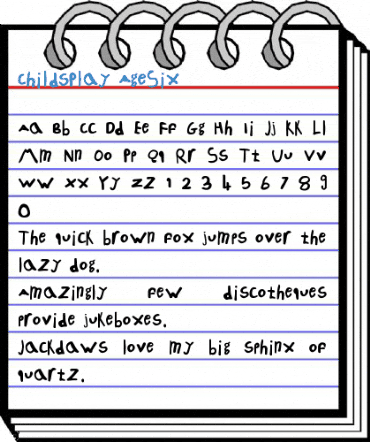 ChildsPlay AgeSix Font