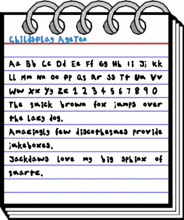 ChildsPlay AgeTen Font