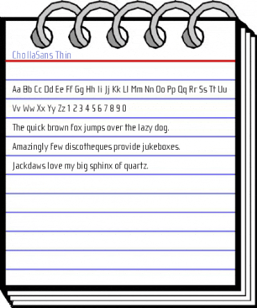 ChollaSans Thin Font