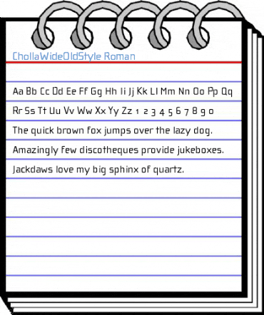 ChollaWideOldStyle Roman Font