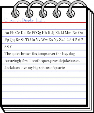 Chronicle Display Light Font