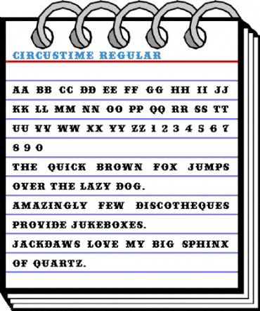 Circustime Regular Font