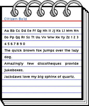 Citizen Bold Font